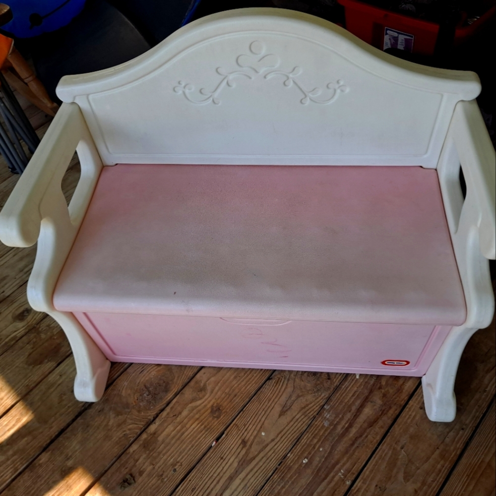 Little tykes pink bench toy bix